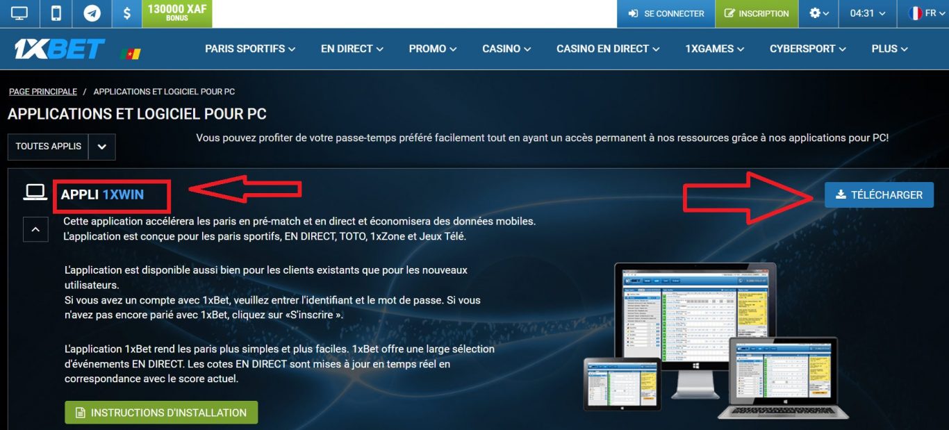 Comment mettre 1xBet apk pour PC à jour ?
